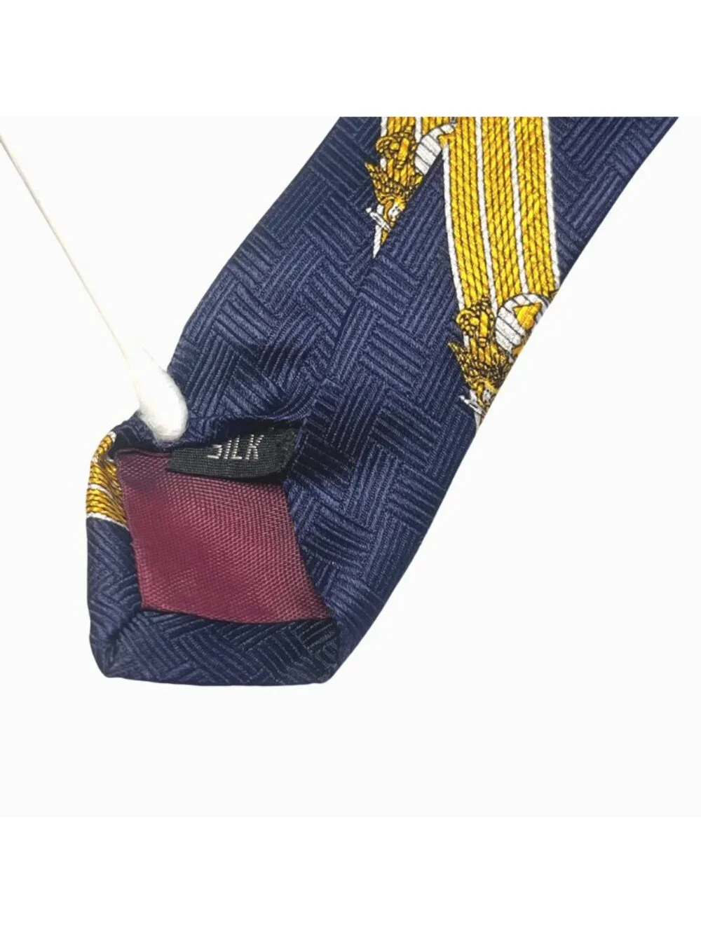 London 400 Cambridge Apparel Navy & Gold Silk Tie W Marine Corps Emblem (3/$15)